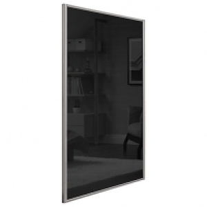 Spacepro Heritage Loft Sliding Door Silver Frame Black Glass £100.00