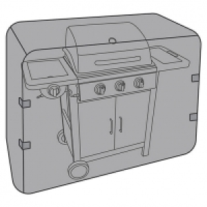 Charles Bentley 3 Burner Gas BBQ Waterproof Cover - Black