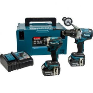 Makita DLX2176TJ 18V LXT 2 X 5.0Ah Brushless Cordless Combi