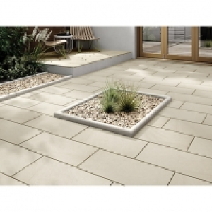 Marshalls Sawn Sandstone Smooth Buff Multi Paving Slab 600 x £14.00