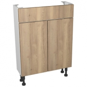 Wickes Vienna Oak Compact Vanity Unit - 600 x 735mm £203.00