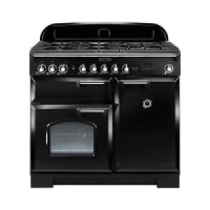 Wickes  Rangemaster Classic Deluxe 100cm Dual Fuel Range Cooker - Bl