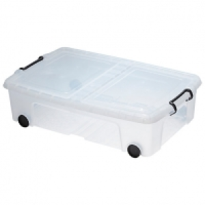 Smart Storemaster Underbed Storage Box with Lid & Wheels - 3 £10.00