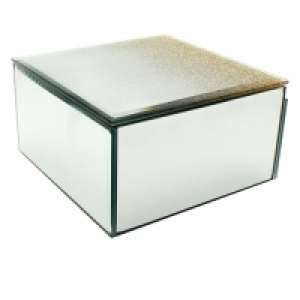 Danielle Mirrored Jewellery Box - Gold Glitter Ombre Trinket £9.99