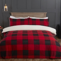 HomeBargains  Home Collections Brushed Cotton Printed Duvet Cover: Sherpa 