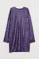 HM  Long-sleeved sequined dress