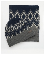 LittleWoods Barbour Barbour Elwick Fair Isle Beanie & Scarf Gift Set