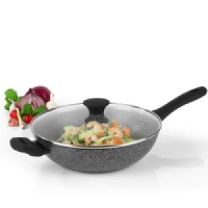 Salter Megastone Wok with Lid - 28cm £25.99