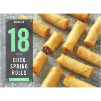 Iceland  Iceland 18 (Approx.) Duck Spring Rolls 324g