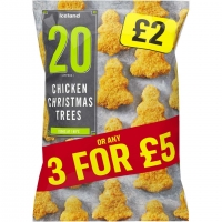 Iceland  Iceland 20 (Approx.) Chicken Christmas Trees 400g
