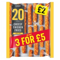 Iceland  Iceland 20 (Approx.) Cheesy Chicken Fries 320g