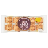 Iceland  10 Cheese & Bacon Snack Sausage Rolls 300g