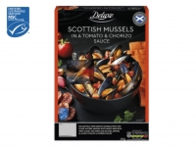 Deluxe Scottish Mussels in a Tomato & Chorizo Sauce £1.99