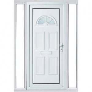 Euramax Carolina 2 Sidelight Left Hand Hung uPVC White Door