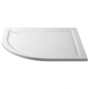 Wickes 45mm Offset Quadrant Left Hand Cast Stone Shower Tray £186.00