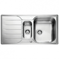 Wickes  Leisure Albion 1.5 Bowl Reversible Stainless Steel Kitchen S