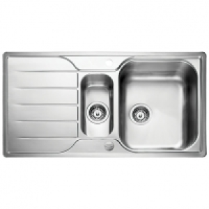 Leisure Albion 1.5 Bowl Reversible Stainless Steel Kitchen S