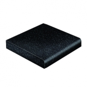 Wickes  Wickes Laminate Worktop Upstand - Black Matt 70 x 12mm x 3m