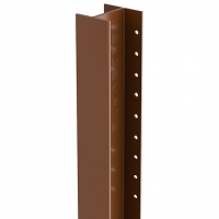 Wickes  DuraPost Steel Fence Post Sepia Brown - 55mm x 54mm x 2.4m