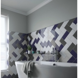 Wickes Cosmopolitan Flat Metro Cream Ceramic Wall Tile - 200 £13.00