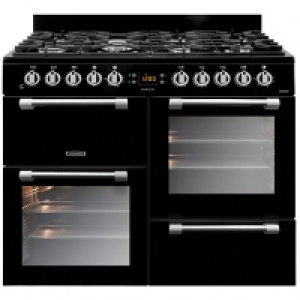 Wickes  Leisure Cookmaster 100cm Dual Fuel Range Cooker - Black