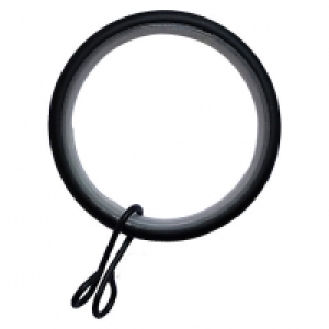 Wickes  Wickes 28mm Metal Rings Matt Black 10 Pack