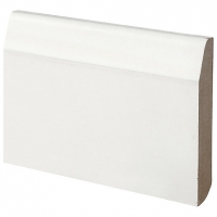 Wickes  Dual Purpose Chamfered/Bullnose Primed MDF Skirting - 14.5mm