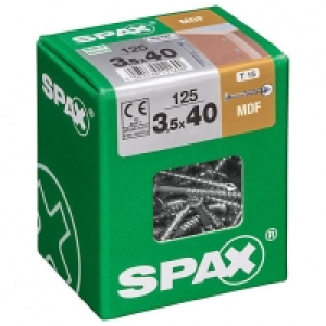 Spax Tx Countersunk Blue Zinc Mdf Screws - 3.5 X 40mm Pack O £7.02