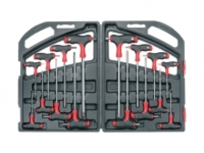 POWERFIX T-Handle Hex & Star Key Set