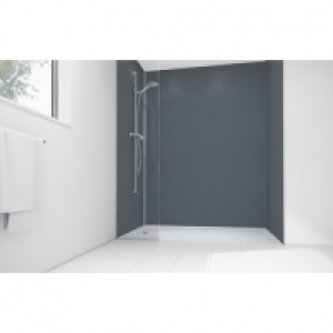 Wickes  Mermaid Cadet Matte Acrylic 2 Sided Shower Panel Kit 900mm x