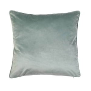 Homebase (h)58 X (w)58cm Large Plain Velvet Cushion - Sage Green - 58x58cm
