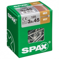 Wickes  Spax TX Countersunk Blue Zinc MDF Screws - 3.5 x 45mm Pack o