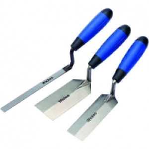 Wickes  Wickes Edging Trowel Set - Pack of 3