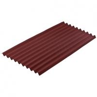 Wickes  Onduline 3mm Red Corrugated Bitumen Sheet - 950mm x 2000mm