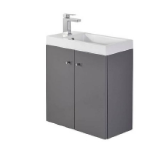 Bathstore Alpine Duo 495mm Basin and Wall Hung Vanity Unit - £55.00