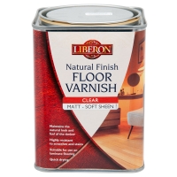 Partridges Liberon Liberon Natural Finish Floor Varnish, Clear Matt Soft Sheen,