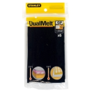 Homebase Stanley STANLEY DualMelt 12x101mm Glue Sticks Pack of 6 (1-GS15DT)