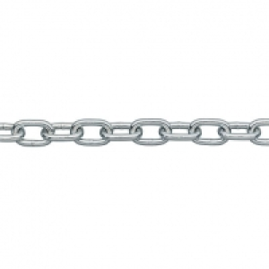 Wickes  Wickes Zinc Plated Steel Welded Chain - 7 x 28mm x2m