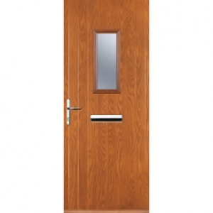 Euramax 1 Square Right Hand Oak Composite Door - 840 x 2100m £740.00