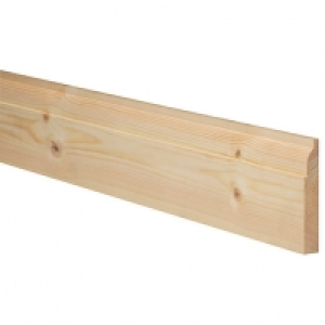 Wickes  Ovolo Natural Pine Skirting - 19mm x 144mm x 4.2m