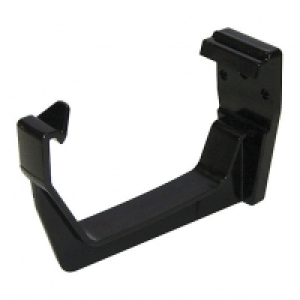 FloPlast 114mm Square Line Gutter Fascia Bracket - Black £0.85
