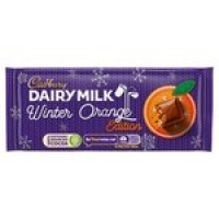 Ocado  Cadbury Dairy Milk Winter Orange Edition Chocolate Bar