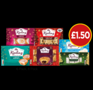 Mr Kipling Iced Top Mince Pies, Snowflake Mince Pies, Festiv