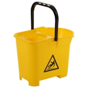 Bulldozer Bulldog Yellow Mop Bucket - 16L