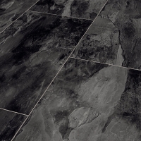 Wickes  Dark Grey Slate Moisture Resistant Tile Effect Laminate Floo
