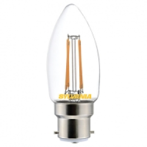 Sylvania LED Filament B22 Candle Bulb - 4.5W Pack of 4