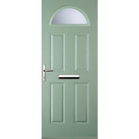 Wickes  Euramax 4 Panel 1 Arch Right Hand Chartwell Green Composite 