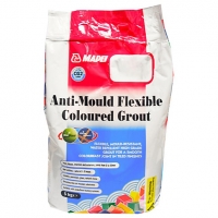 Wickes  Mapei Anti-mould Flexible Coloured Tile Grout Charcoal 5kg