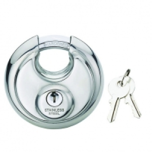 Wickes Disc Padlock Stainless - Steel 70mm £5.00