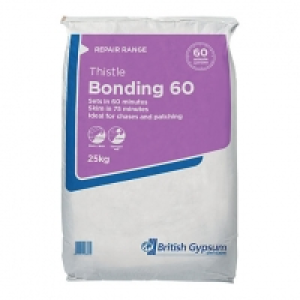 British Gypsum Thistle Bonding Coat Plaster 60 - 25kg £13.50